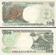 *500 Rupií Indonézia 1992/1994, P128c UNC - Kliknutím na obrázok zatvorte -
